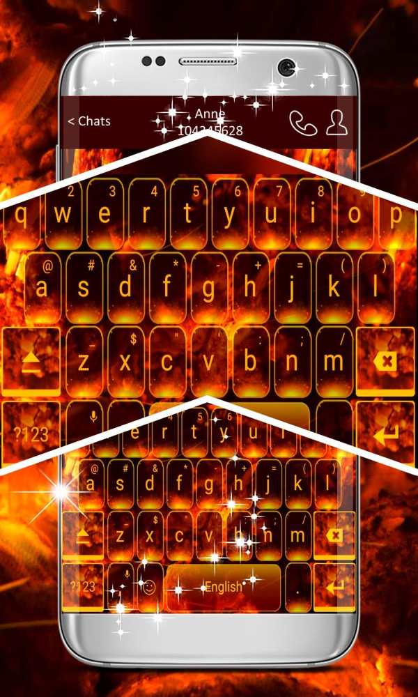 Fire Burning Keyboard Theme 3 تصوير الشاشة