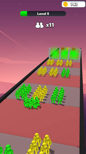 Stacky Dash 3D: Crown Clash Run & Color Tower скриншот 1