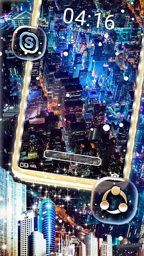 City Night Launcher Theme screenshot 4