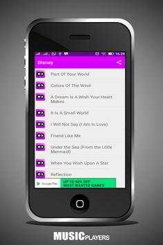 Songs Disney screenshot 2