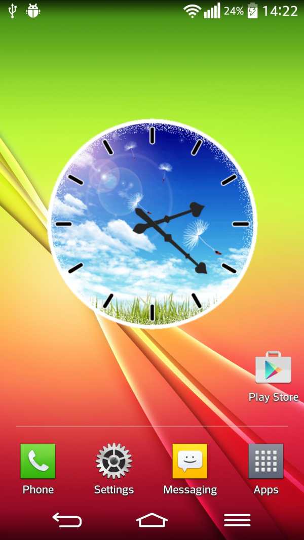 Springtime Analog Clock screenshot 4