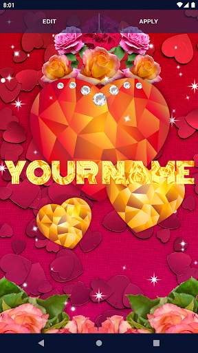 Diamond Hearts Live Wallpaper screenshot 2