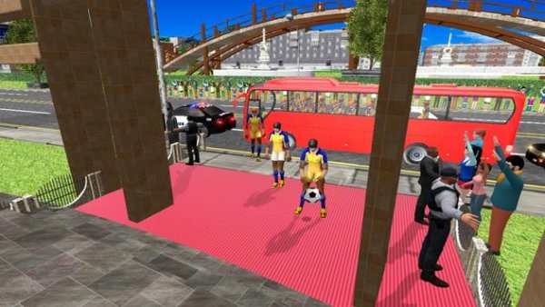 Sepak bola Pemain: Mengangkut Bis screenshot 7