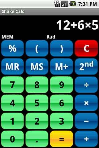 Shake Calc - Calculator screenshot 3
