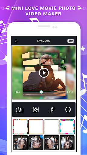 Mini Love Movie Photo Video Maker screenshot 1