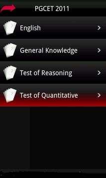 PGCET 2011 screenshot 1