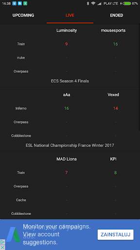 CS Live - live matches and results screenshot 2