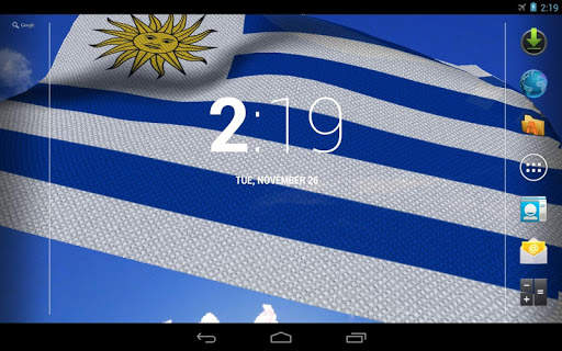 Uruguay Flag Live Wallpaper screenshot 8