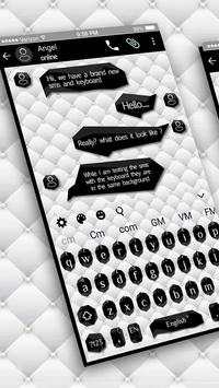 SMS Black White Keyboard screenshot 4