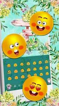 Tema Sms Flower Garden Keyboard screenshot 3