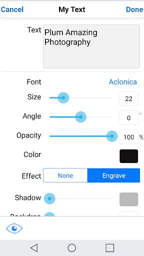 iWatermark  Free Add Text, Logo, Watermark Caption screenshot 2