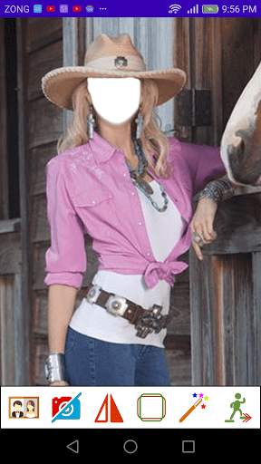 Selfie Cow Girl Photo Editor screenshot 1