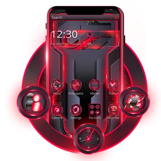 Red Black Business Technology Theme 1.1.2