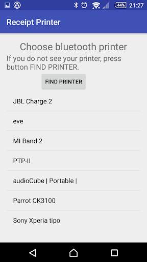 Receipt bluetooth printer скриншот 2