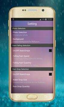 Photo Rain Drop Live Wallpaper screenshot 8