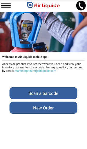 Air Liquide mobile application screenshot 3