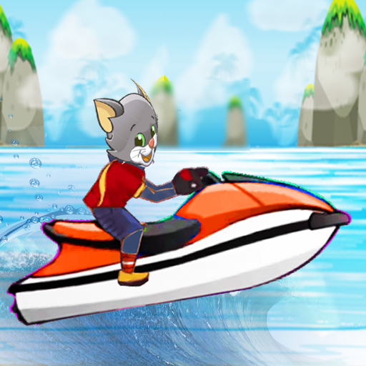Talking Cat Jetski أيقونة