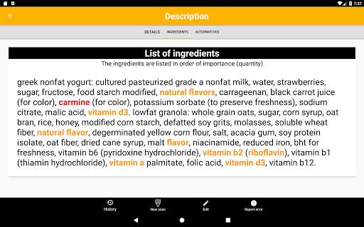 My Vegetarian Scanner screenshot 2