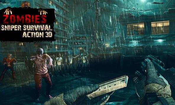 Zombies Sniper: Survival Action 3D screenshot 4