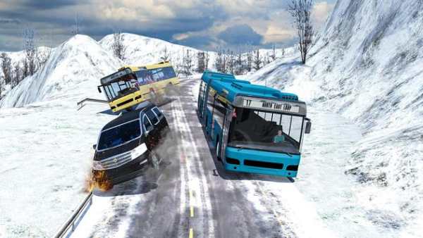 Off-road Snow Hill Coach Bus Simulator 3d 2018 screenshot 3