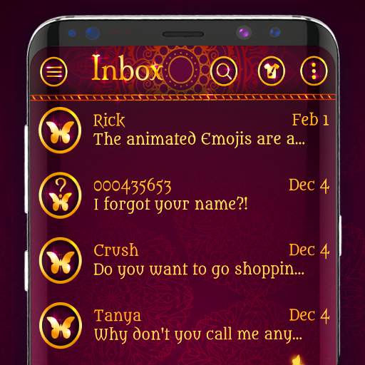 Gold messenger SMS theme 4.0.10
