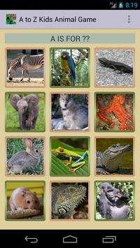A to Z Kids Animal Game Free screenshot 1