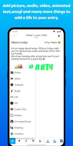 Secret Diary with lock- Auto backup screenshot 3