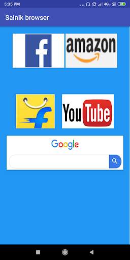 Sainik browser screenshot 3