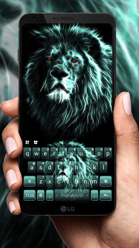Tema Keyboard Luminous Lion screenshot 1
