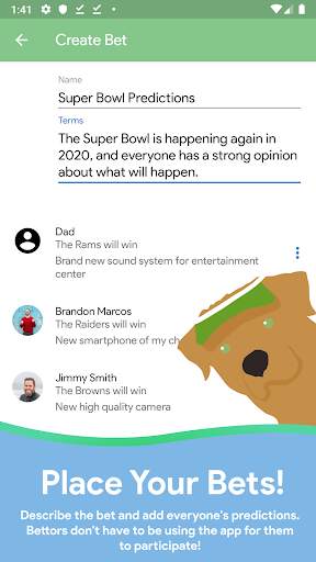 Wager- Free Football, Sports, Social Betting App screenshot 1