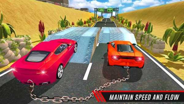 Chained Cars : Impossible American Muscle Driver screenshot 3
