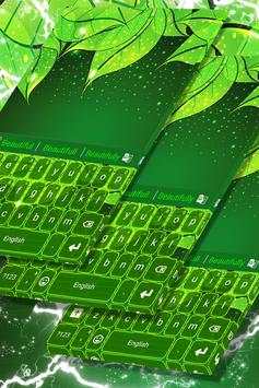 Keyboard Green Leaf Theme screenshot 1