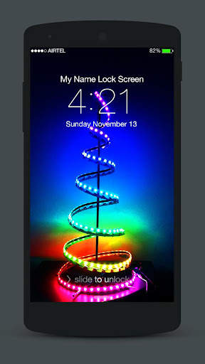 Christmas Neon Lock Screen screenshot 3