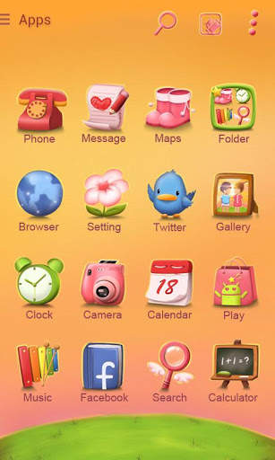 Sweet love GO Launcher Theme screenshot 2