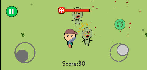 Zombie Slayer : 2D Survival screenshot 1