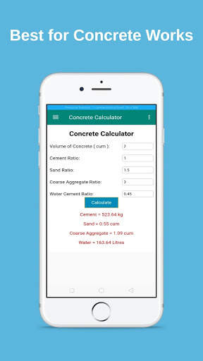 Concrete Calculator screenshot 1