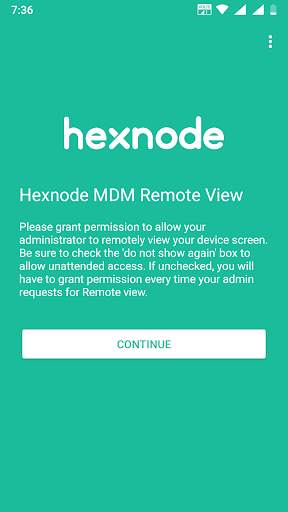 Hexnode MDM Remote View screenshot 1