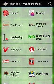 Nigeria Newspapers Daily screenshot 1