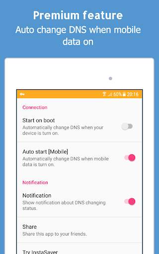 Thay đổi DNS (3G/ 4G/LTE / Wifi, Không cần Root) screenshot 6