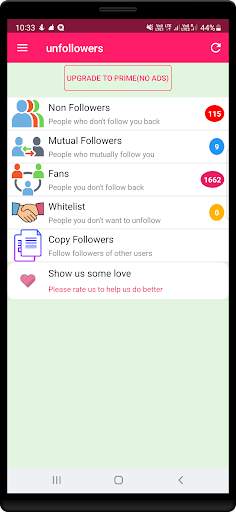 Unfollower for instagram screenshot 1