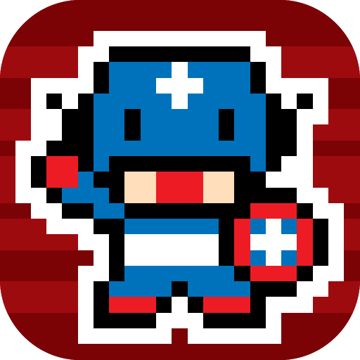Captain vs Thunder : Superheroes 8bit Alliance War icon