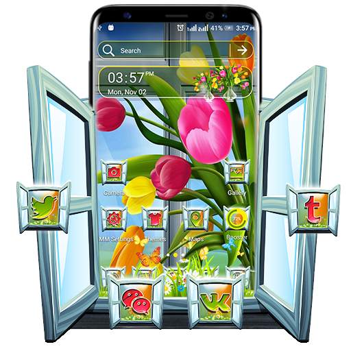 Tulip Flower Theme Launcher 1.0