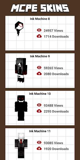 Skin Horror Ink Machine For Minecraft screenshot 1