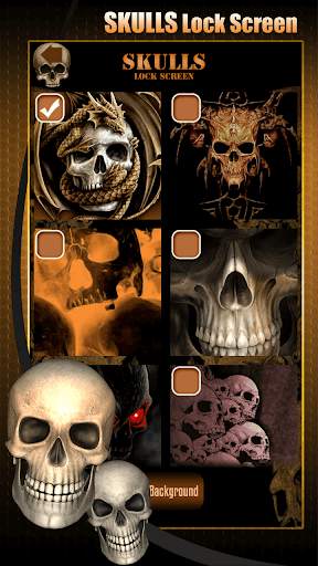 Skulls Lock Screen screenshot 3
