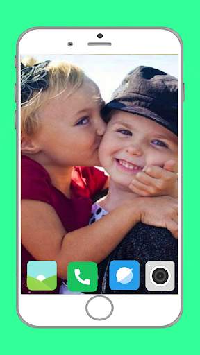 Cute Baby Kiss Full HD Wallpaper screenshot 12