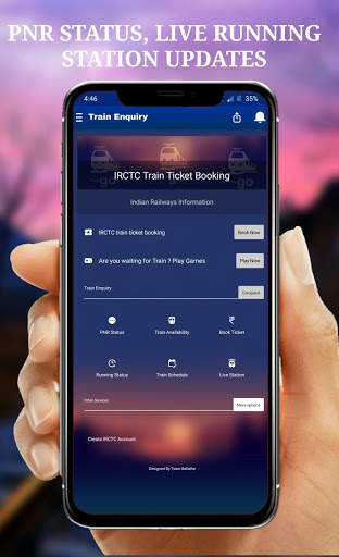 Train for Indian Railways-IRCTC,PNR Status TrainGo screenshot 1