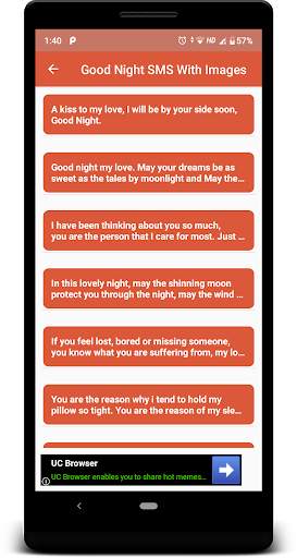 Good Night SMS With Images screenshot 5