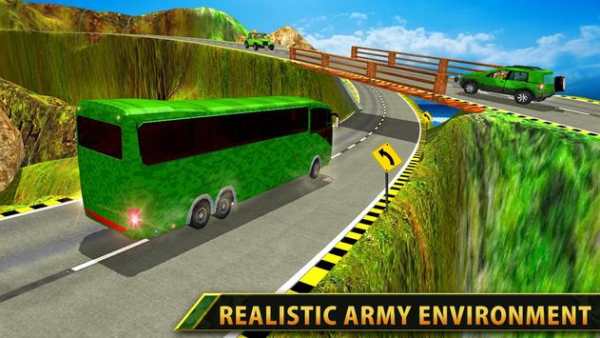 Militer Bis Sopir Transporter Permainan 2018 screenshot 3