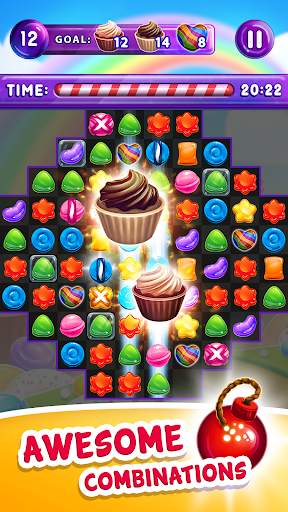 Candy Bomb Match 3 Puzzle screenshot 1