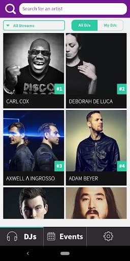 The DJ List - Profiles, Events, Music screenshot 1